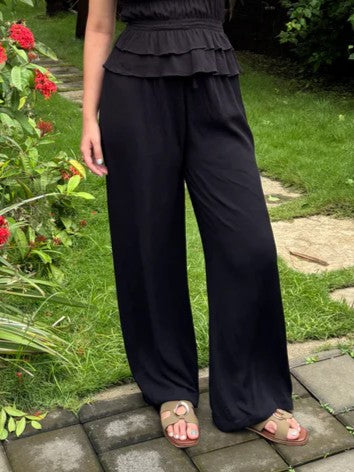 Noir Crepe Pants