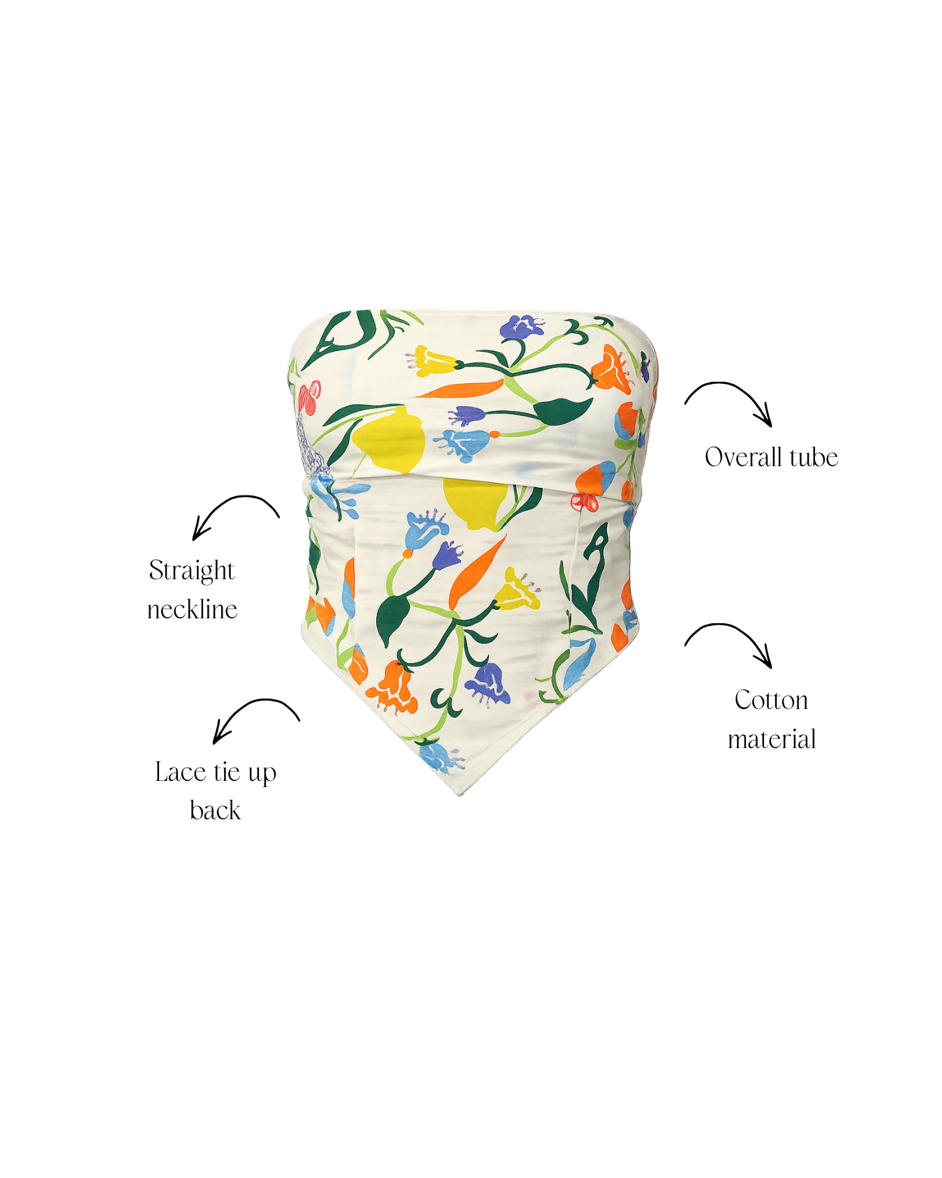 Gardenia Scarf Top