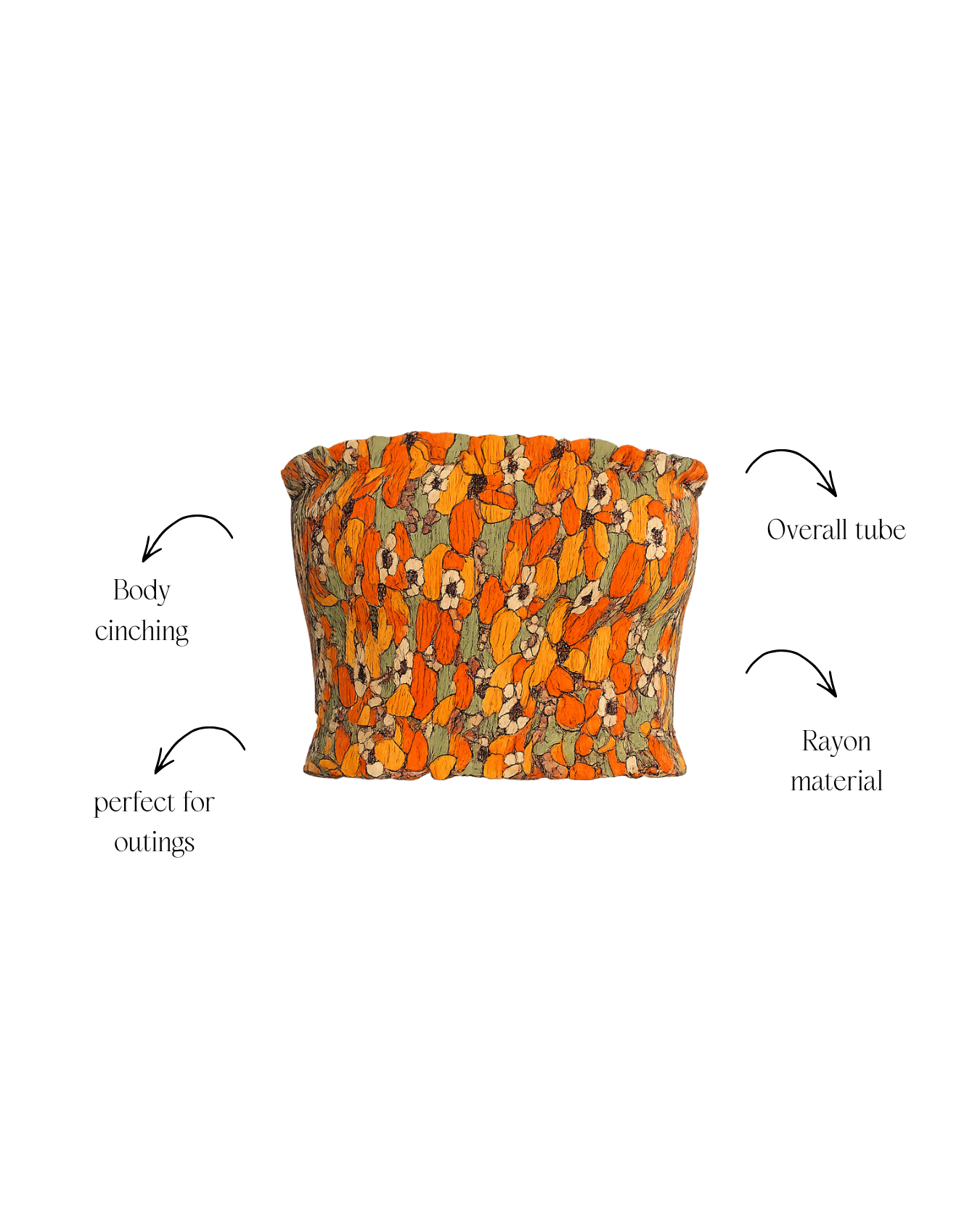 Tangerine Tube Top