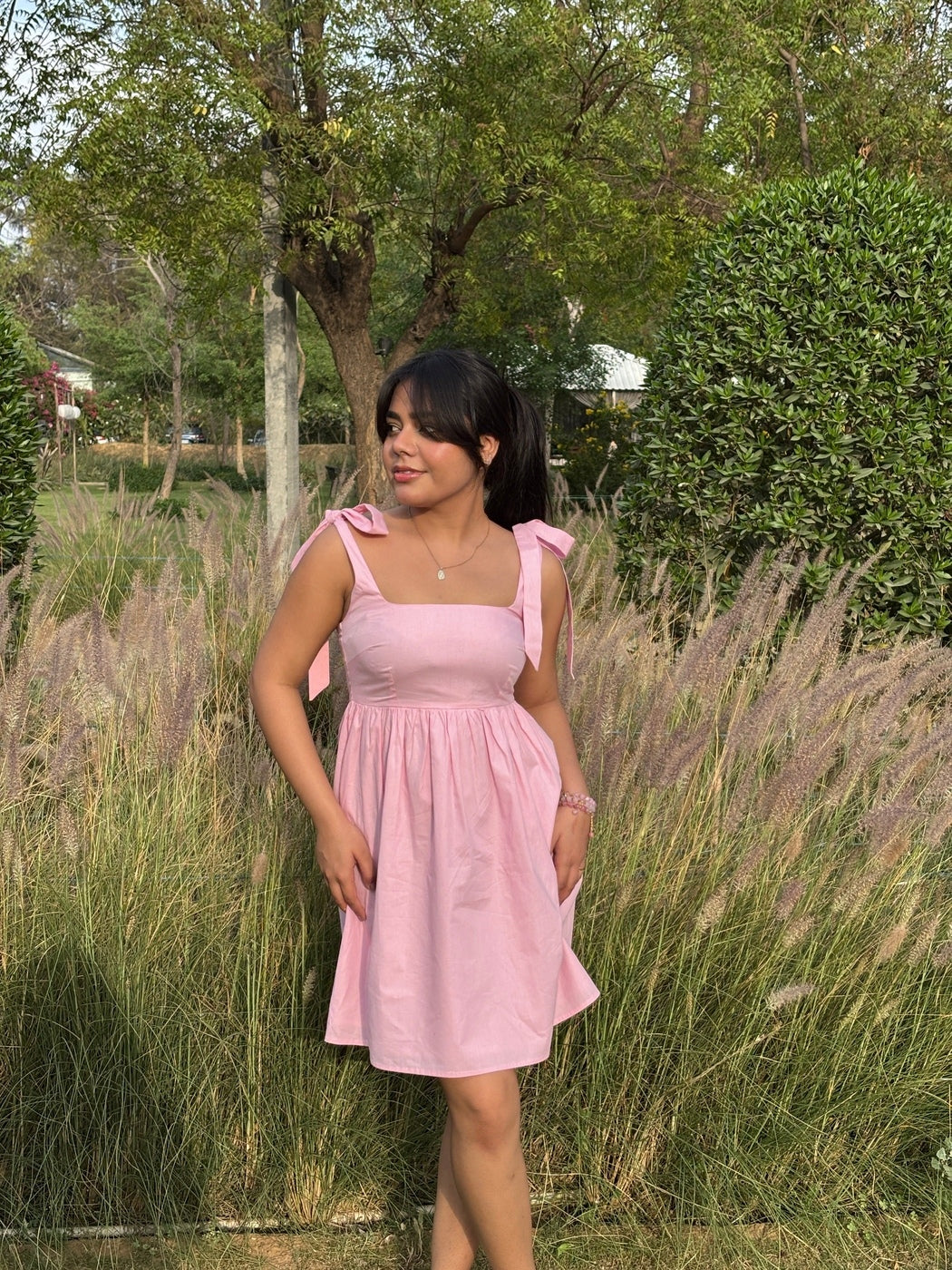 Bubbles Tie-up Dress (Clearance Sale)