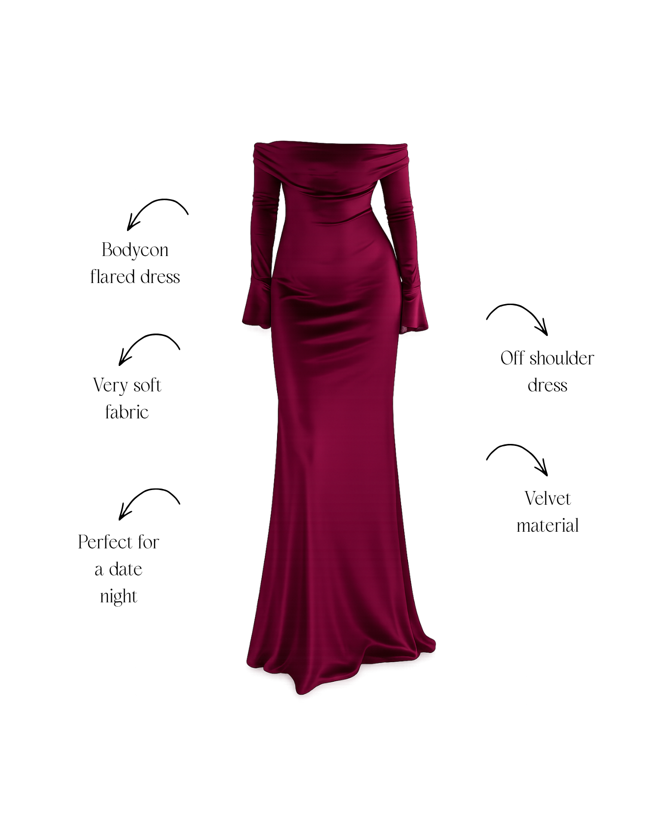 Catherine Off- Shoulder Dress