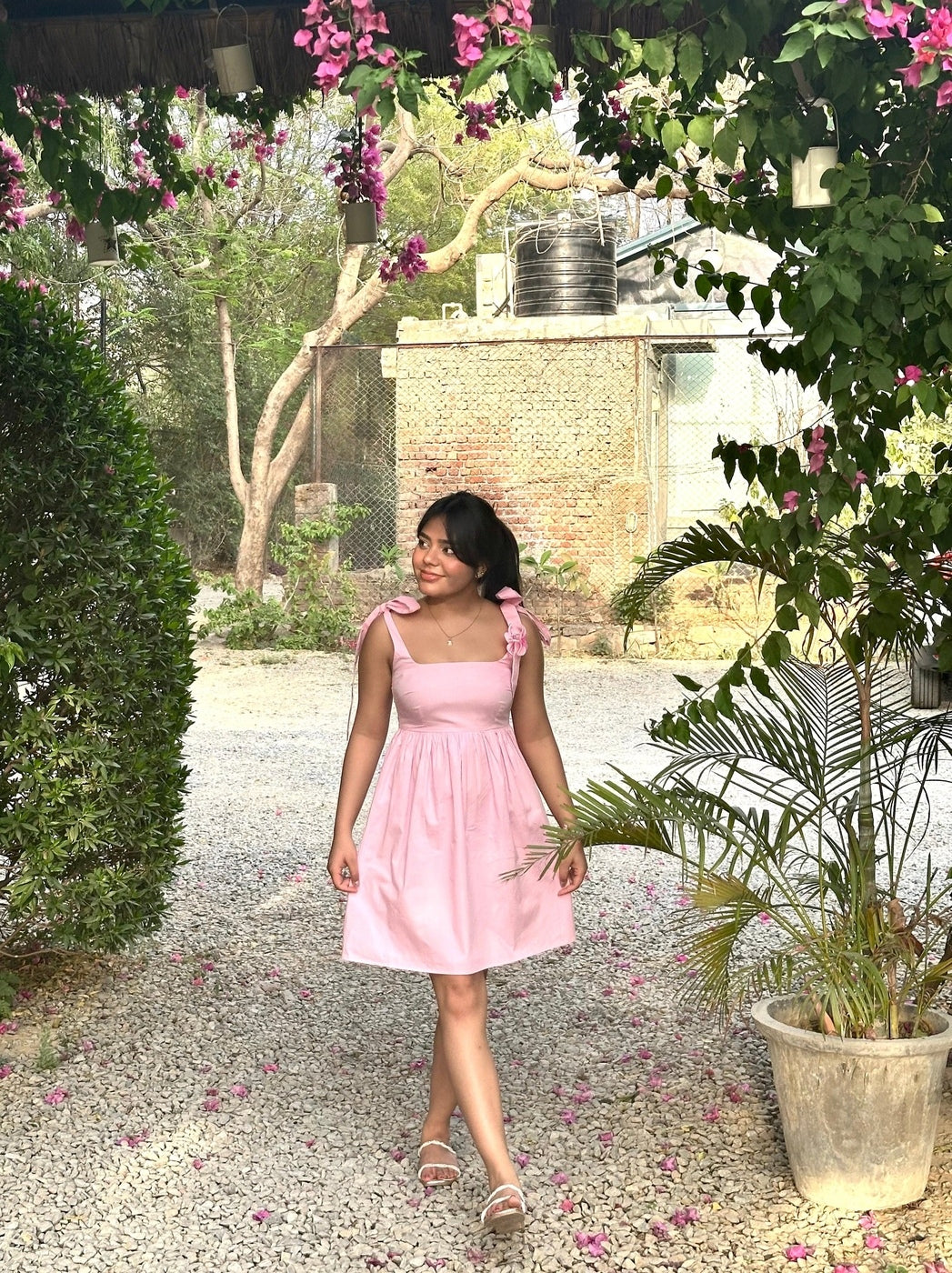 Bubbles Tie-up Dress (Clearance Sale)