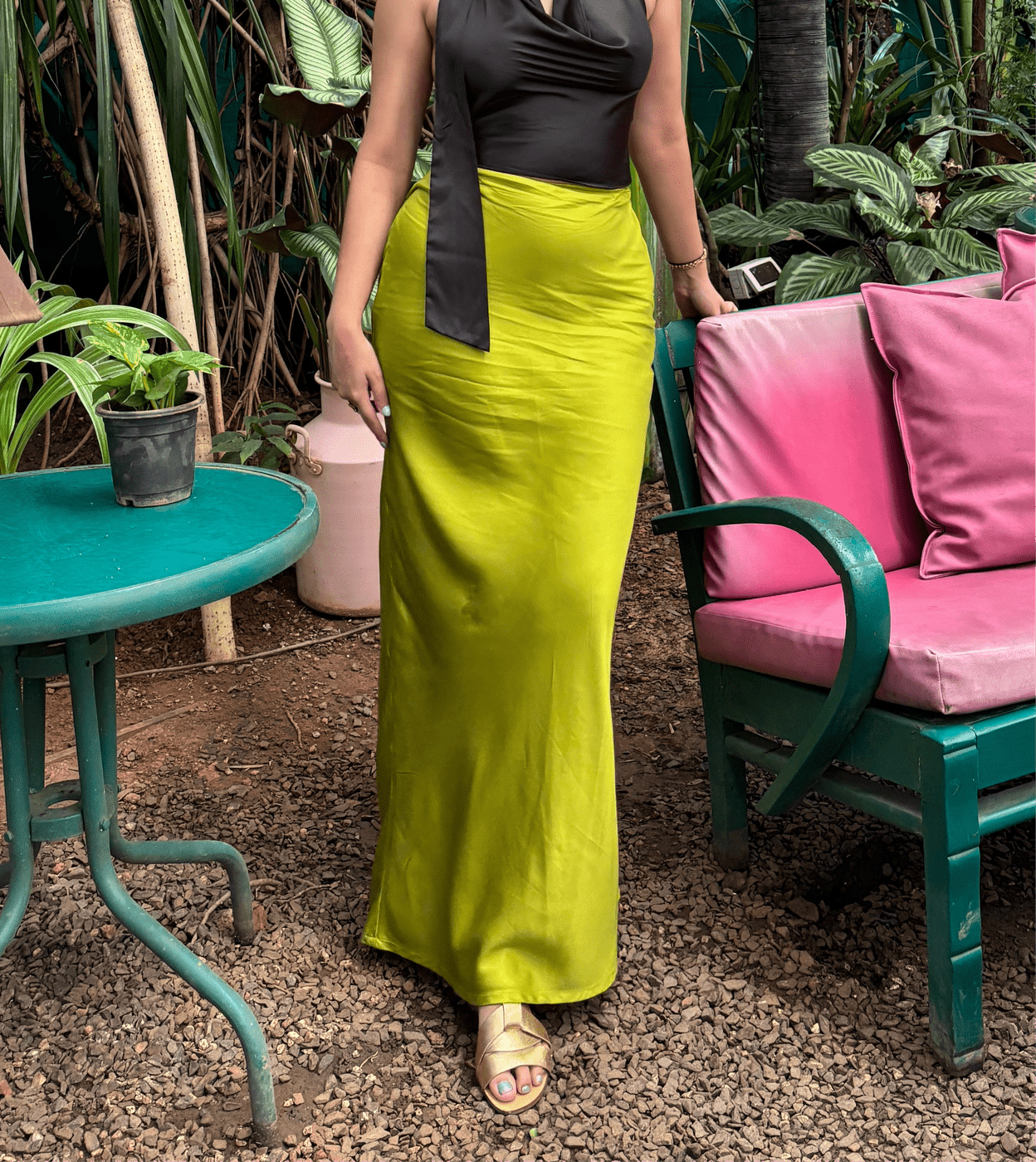 Paloma Satin Skirt
