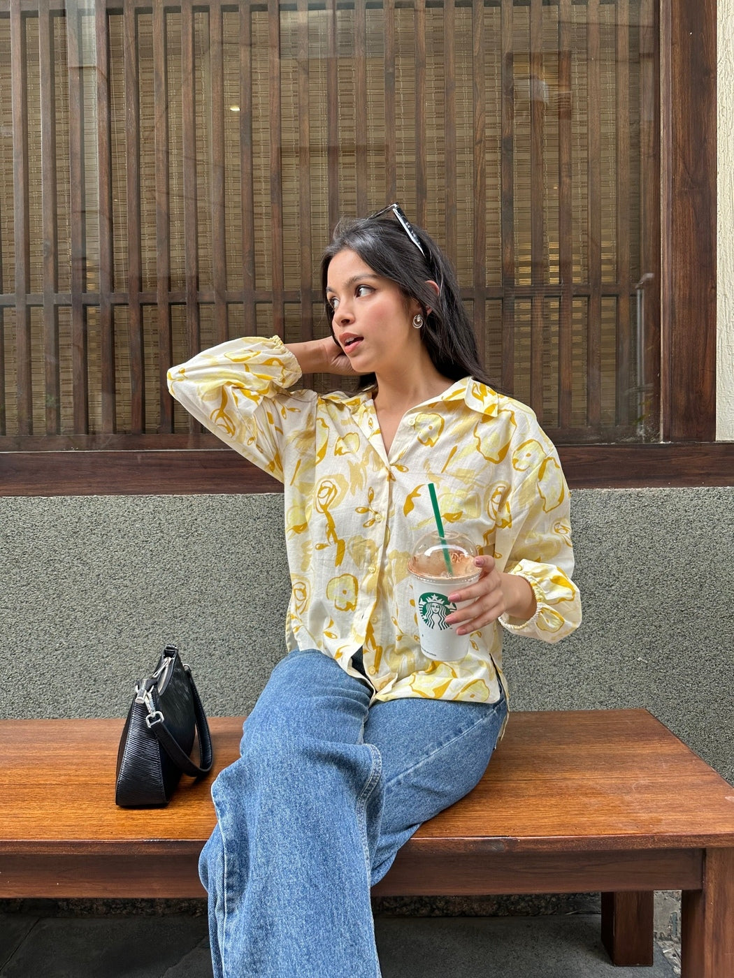 Butter Yellow Oversized Shirt