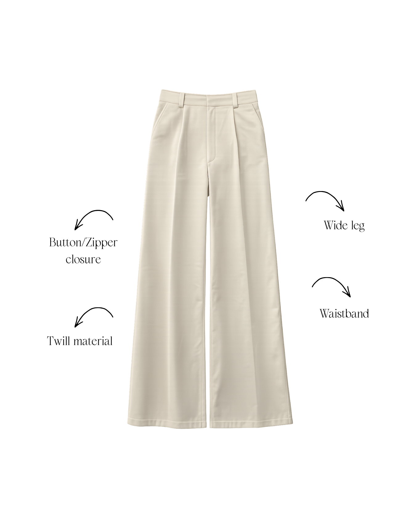 Oat Beige Pants