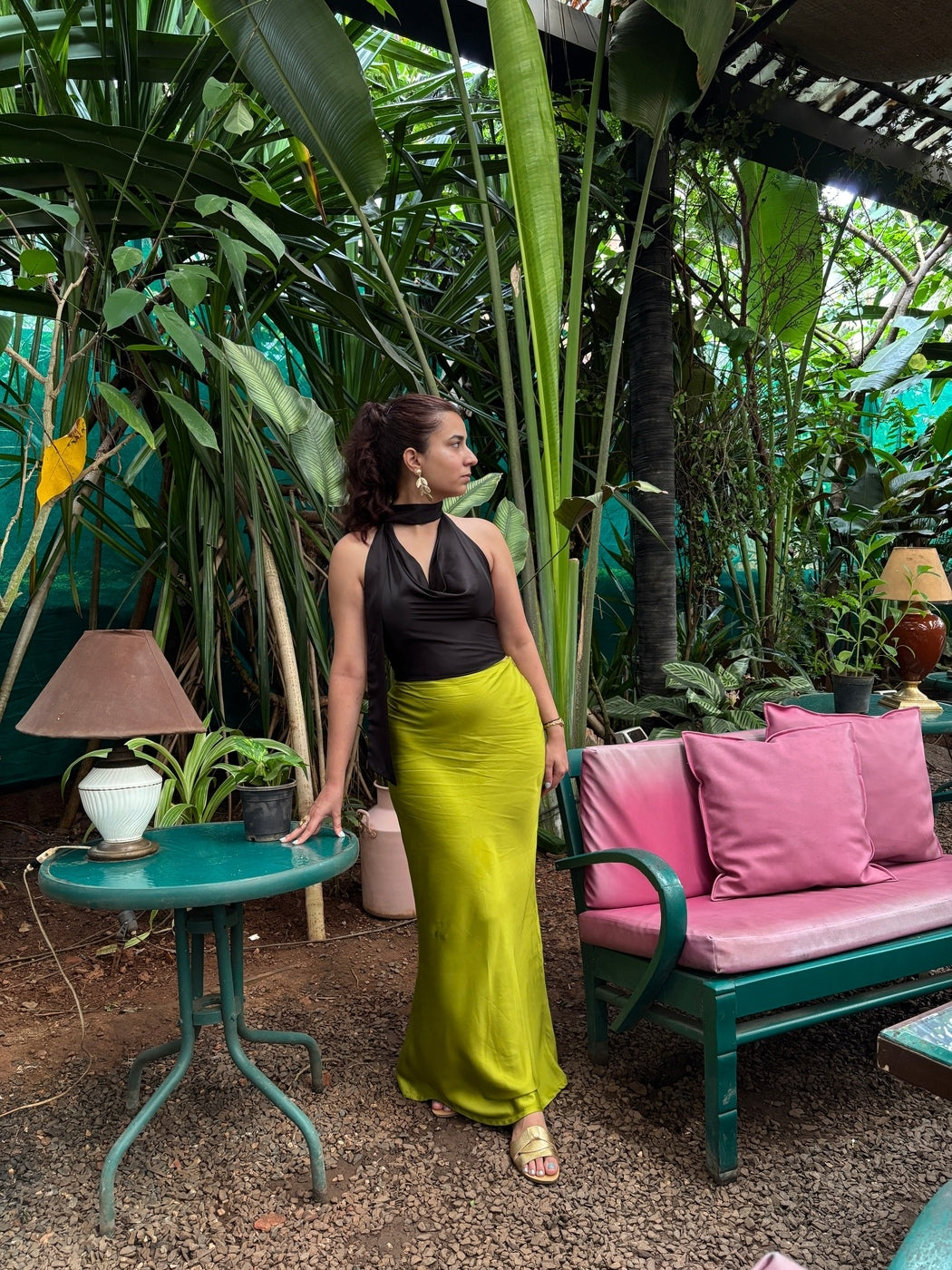 Paloma Satin Skirt