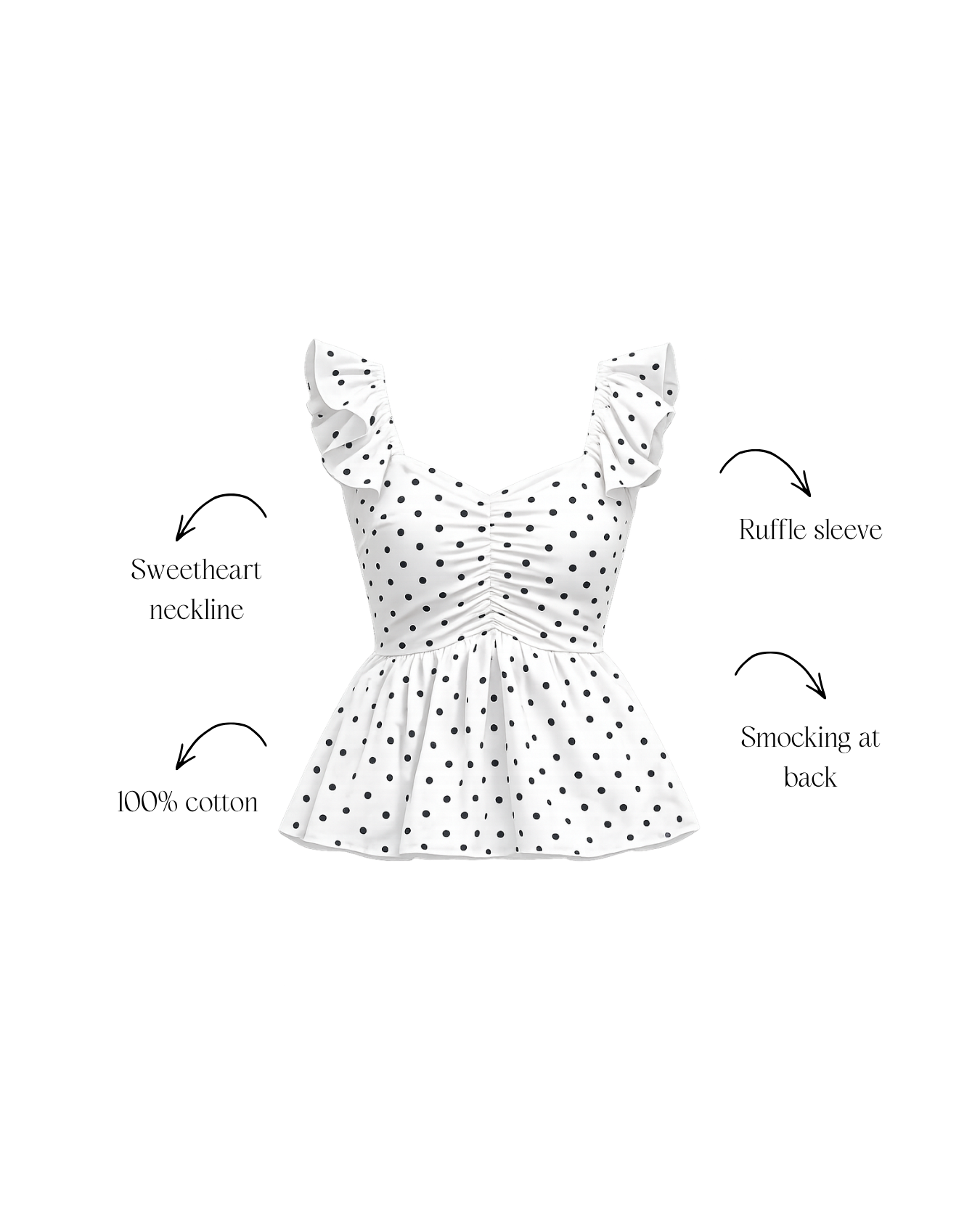 Reba Polka Top