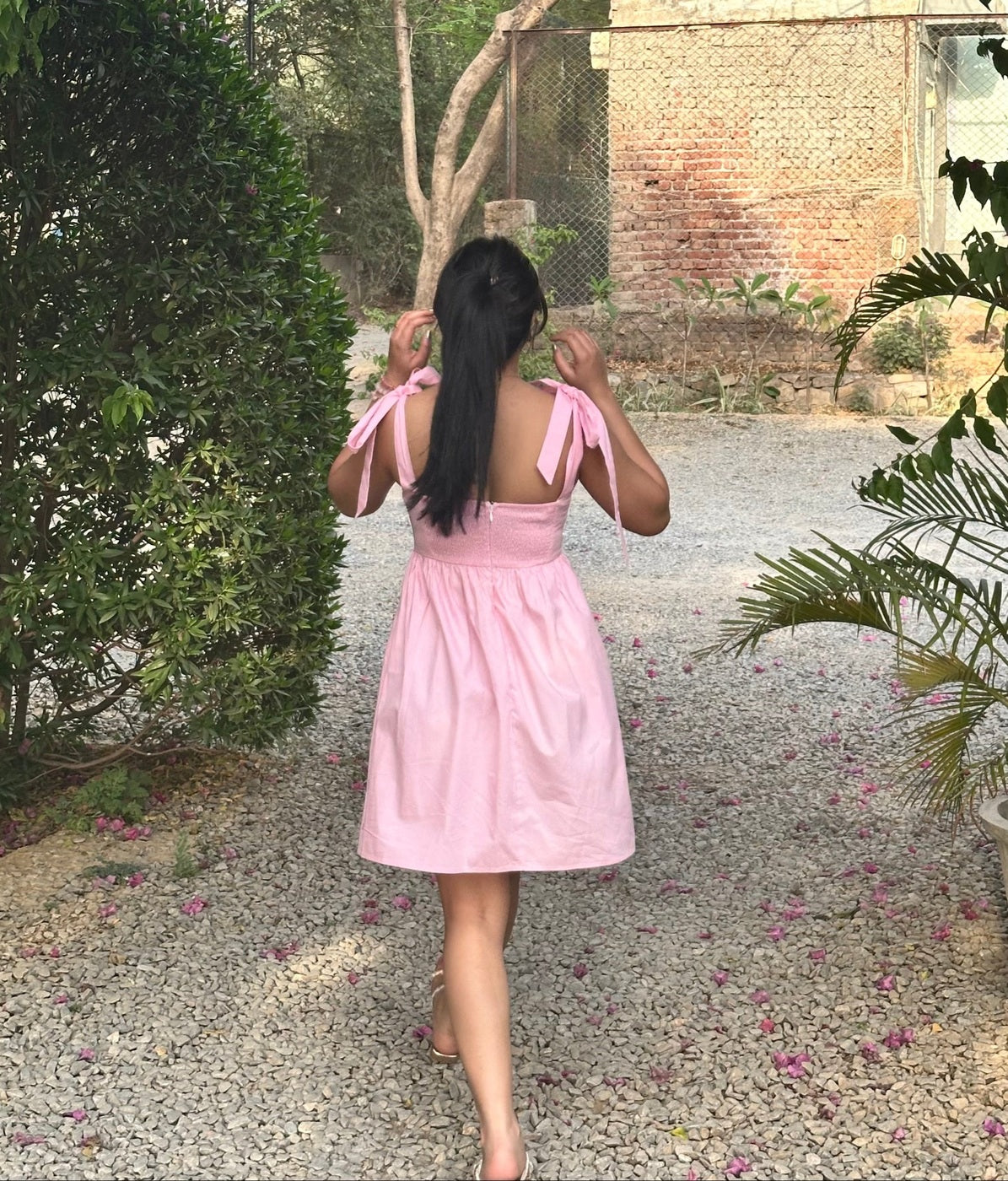 Bubbles Tie-up Dress (Clearance Sale)