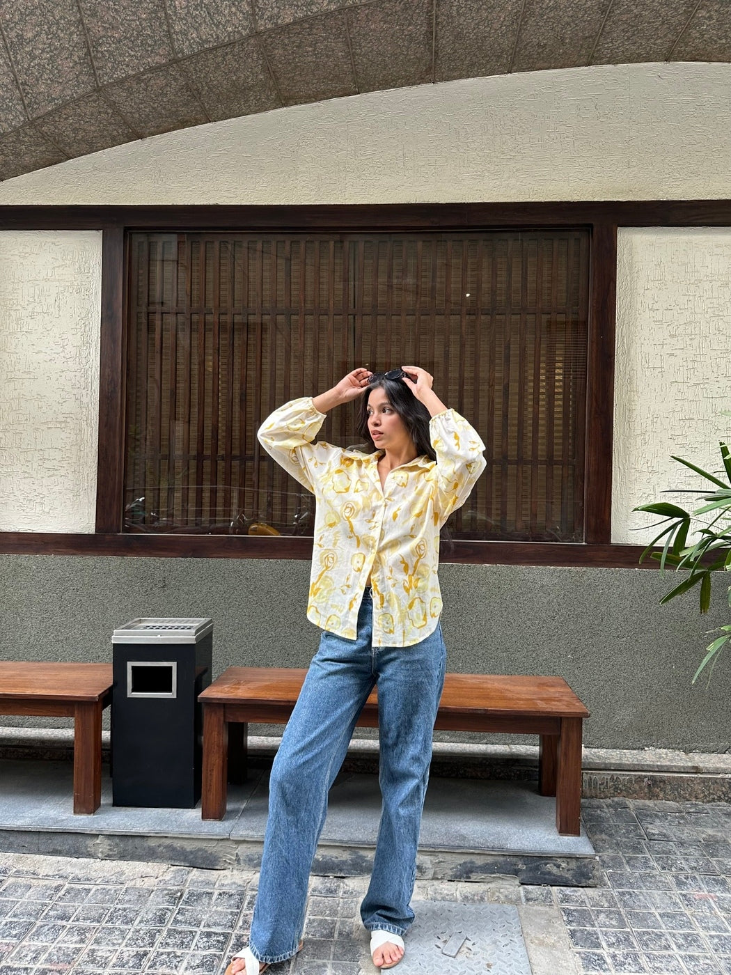 Butter Yellow Oversized Shirt