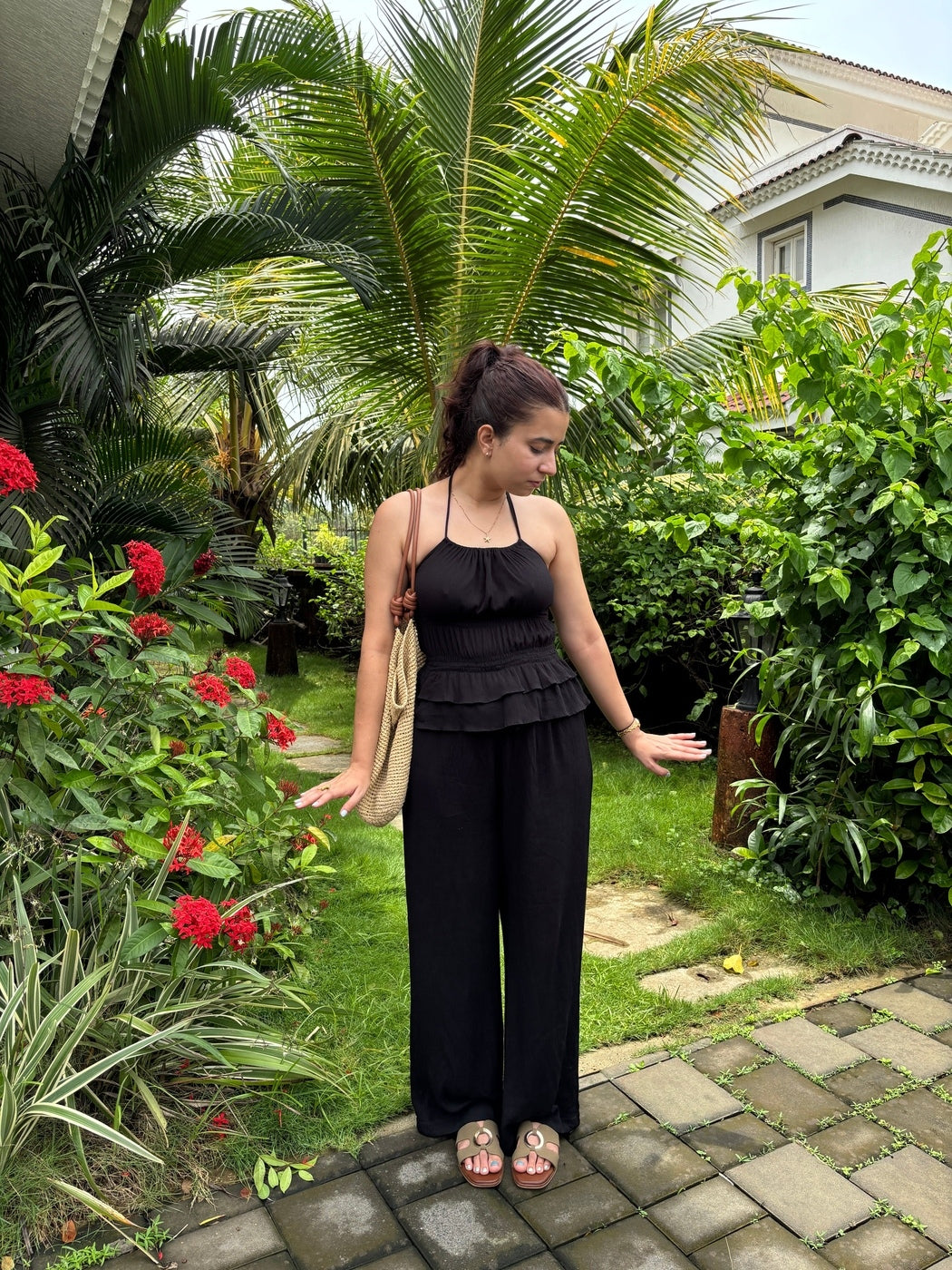 Noir Crepe Pants