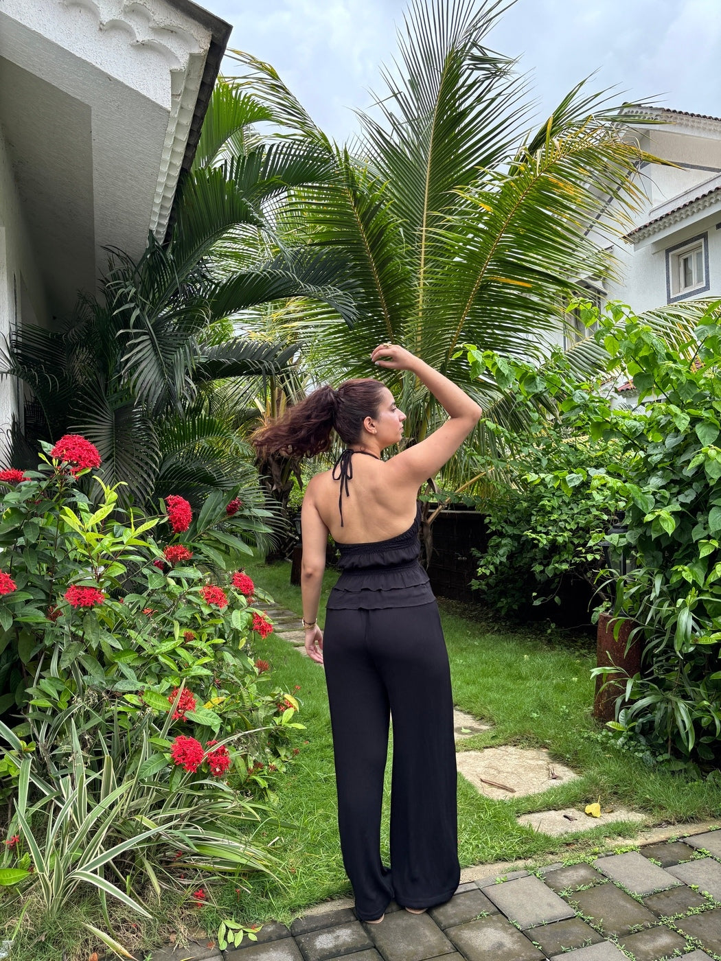 Noir Crepe Pants