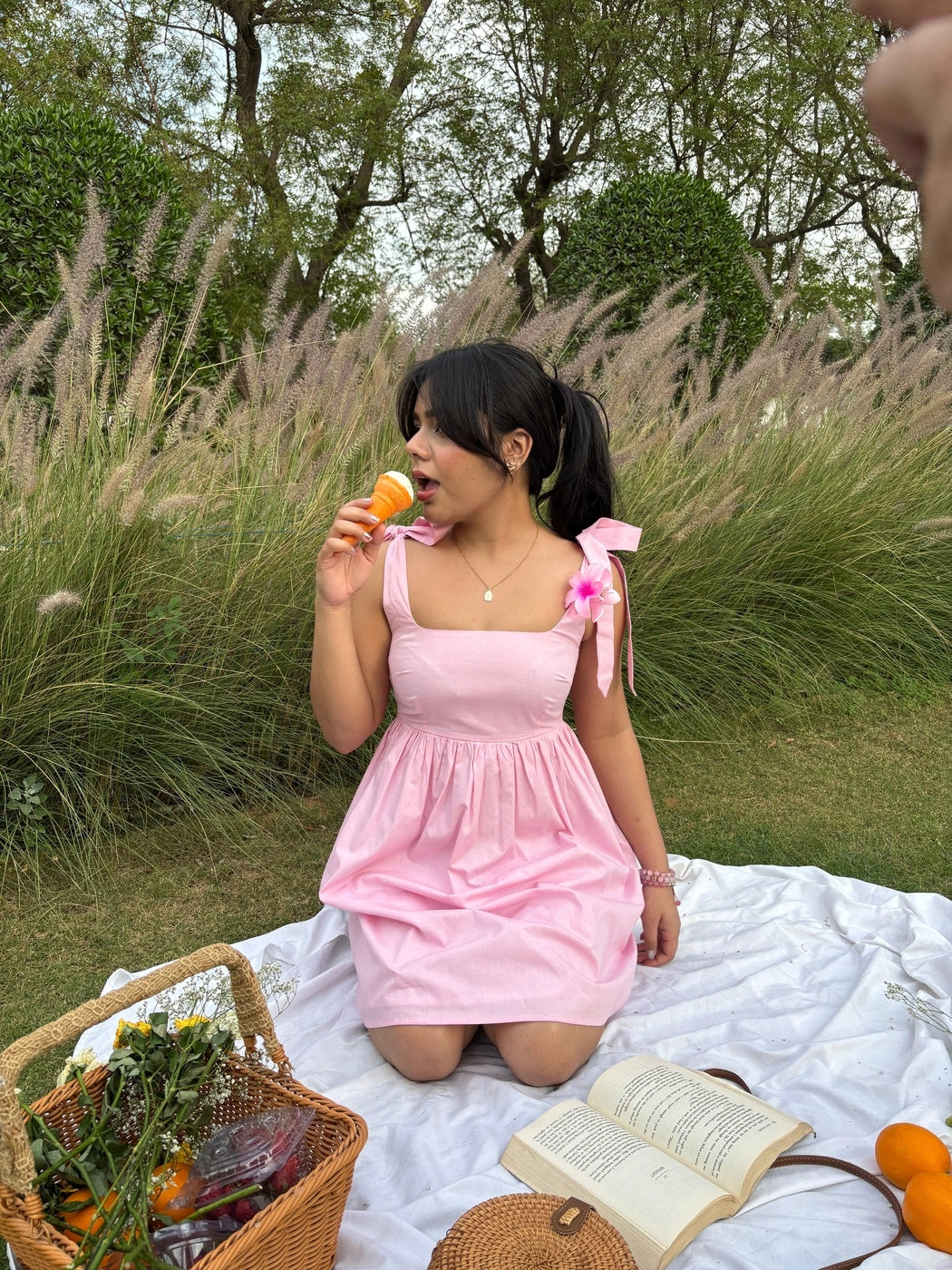 Bubbles Tie-up Dress (Clearance Sale)