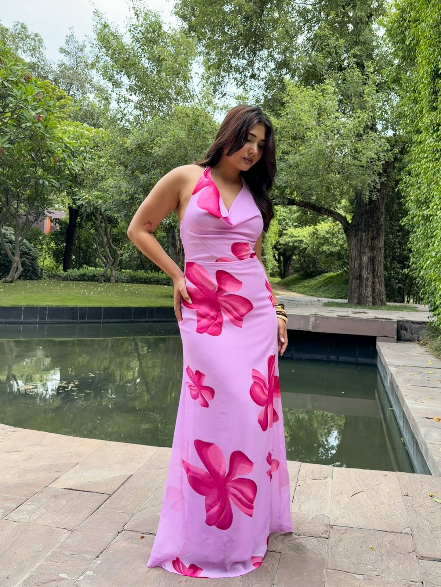 Fiona Cowl Dress