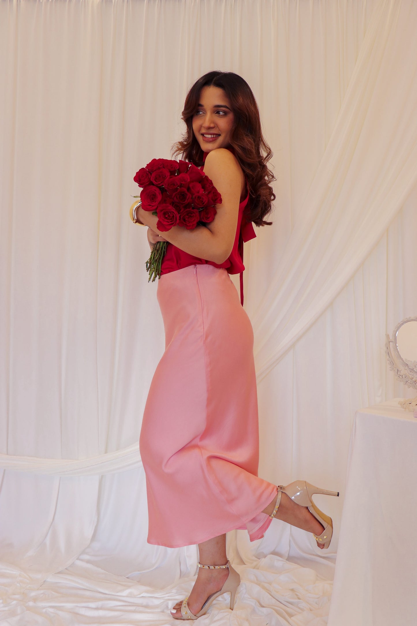 Rosa Satin Skirt