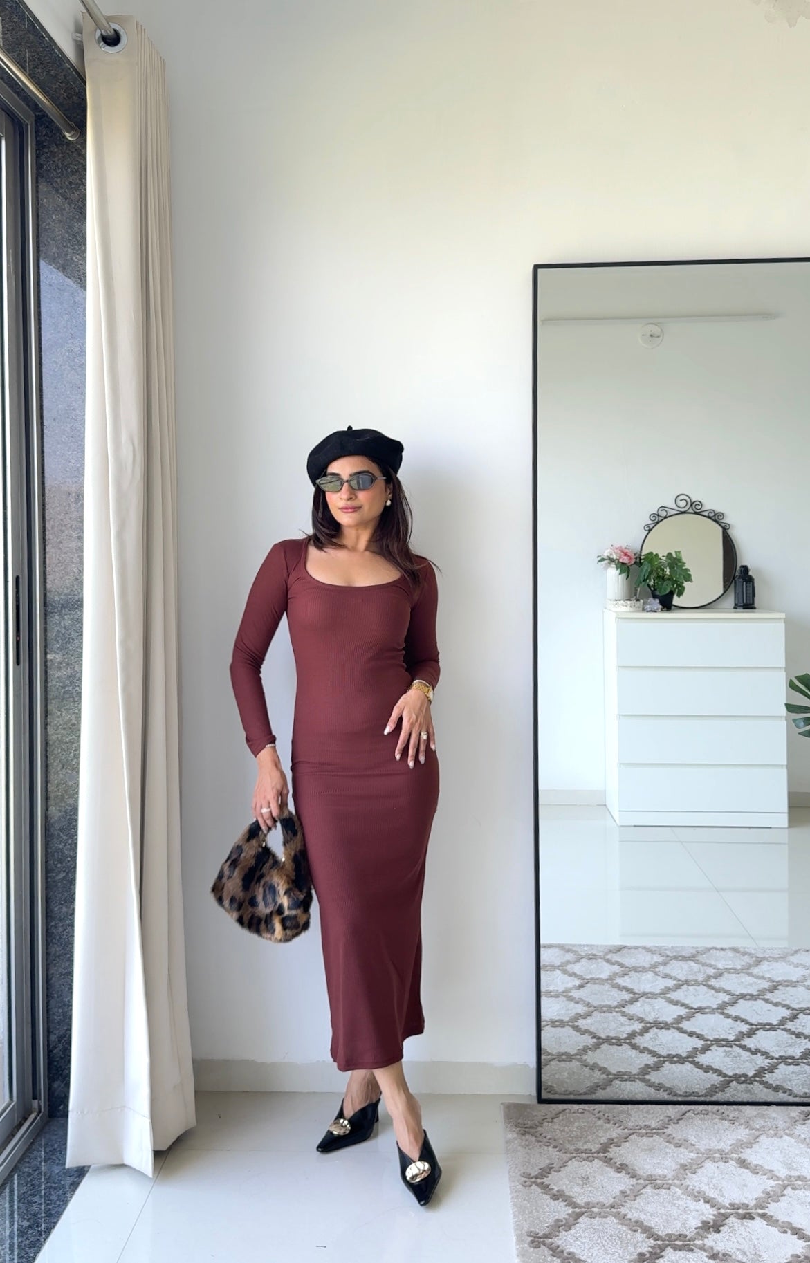 Bodycon Ribbed Dress (Clearance Sale)