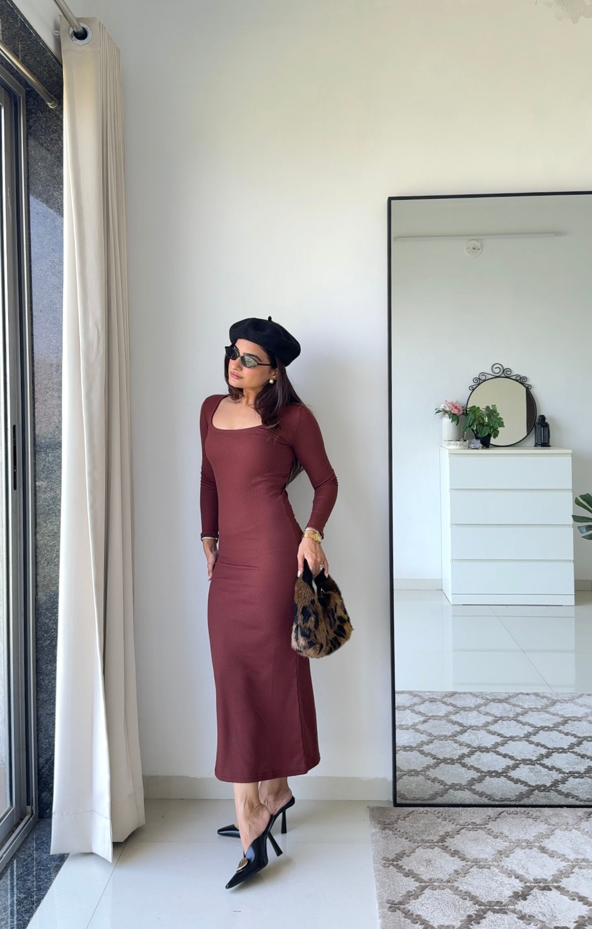 Bodycon Ribbed Dress (Clearance Sale)