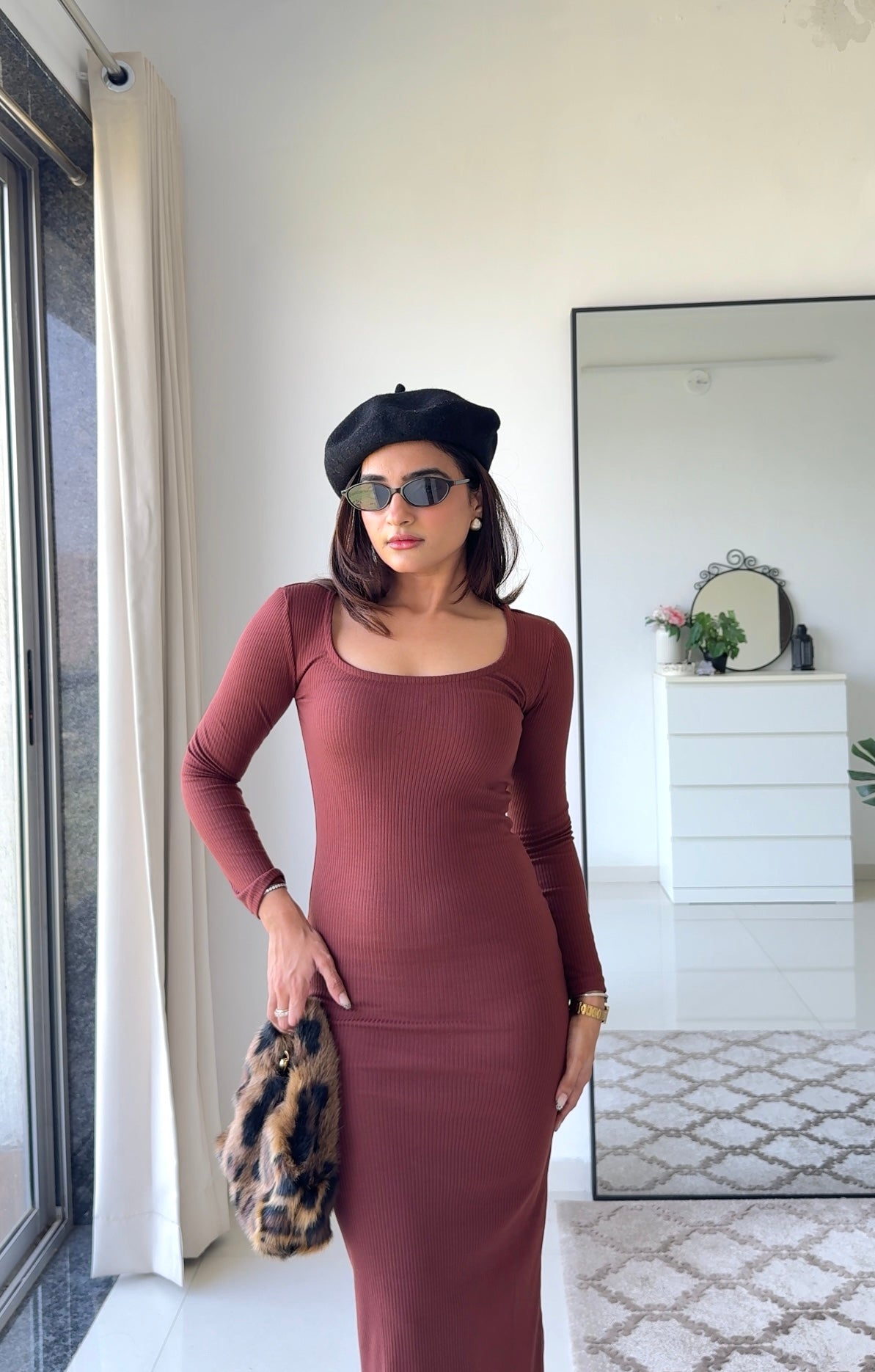 Bodycon Ribbed Dress (Clearance Sale)