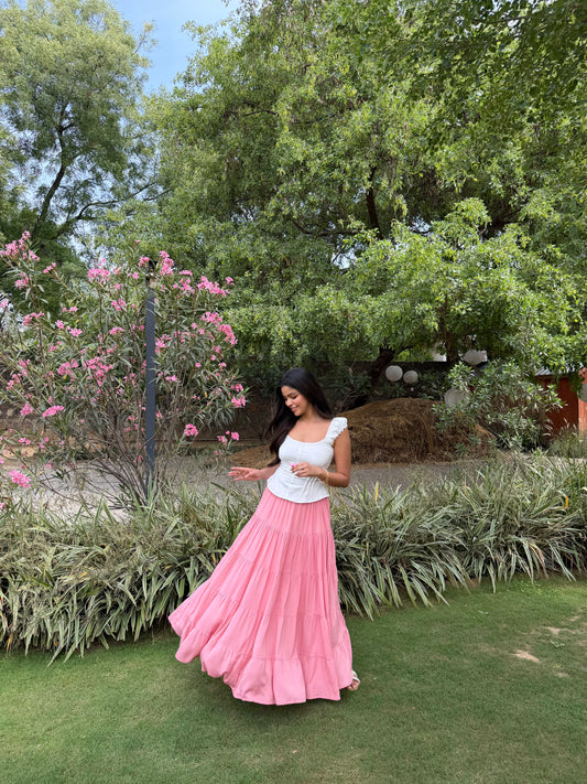 Blush Maxi Skirt