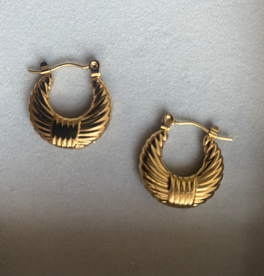 Classic gold earrings