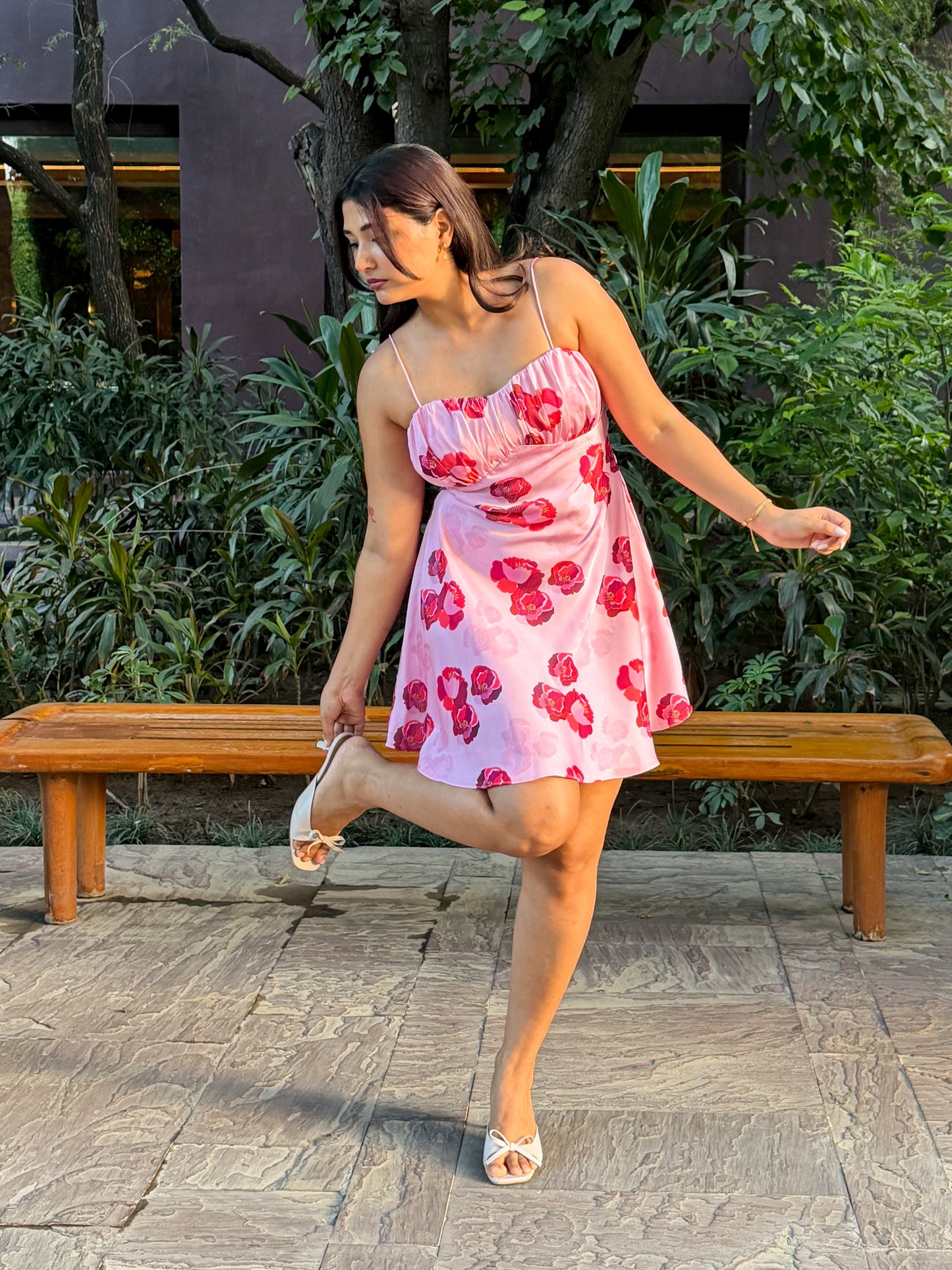 Bloom Satin Dress