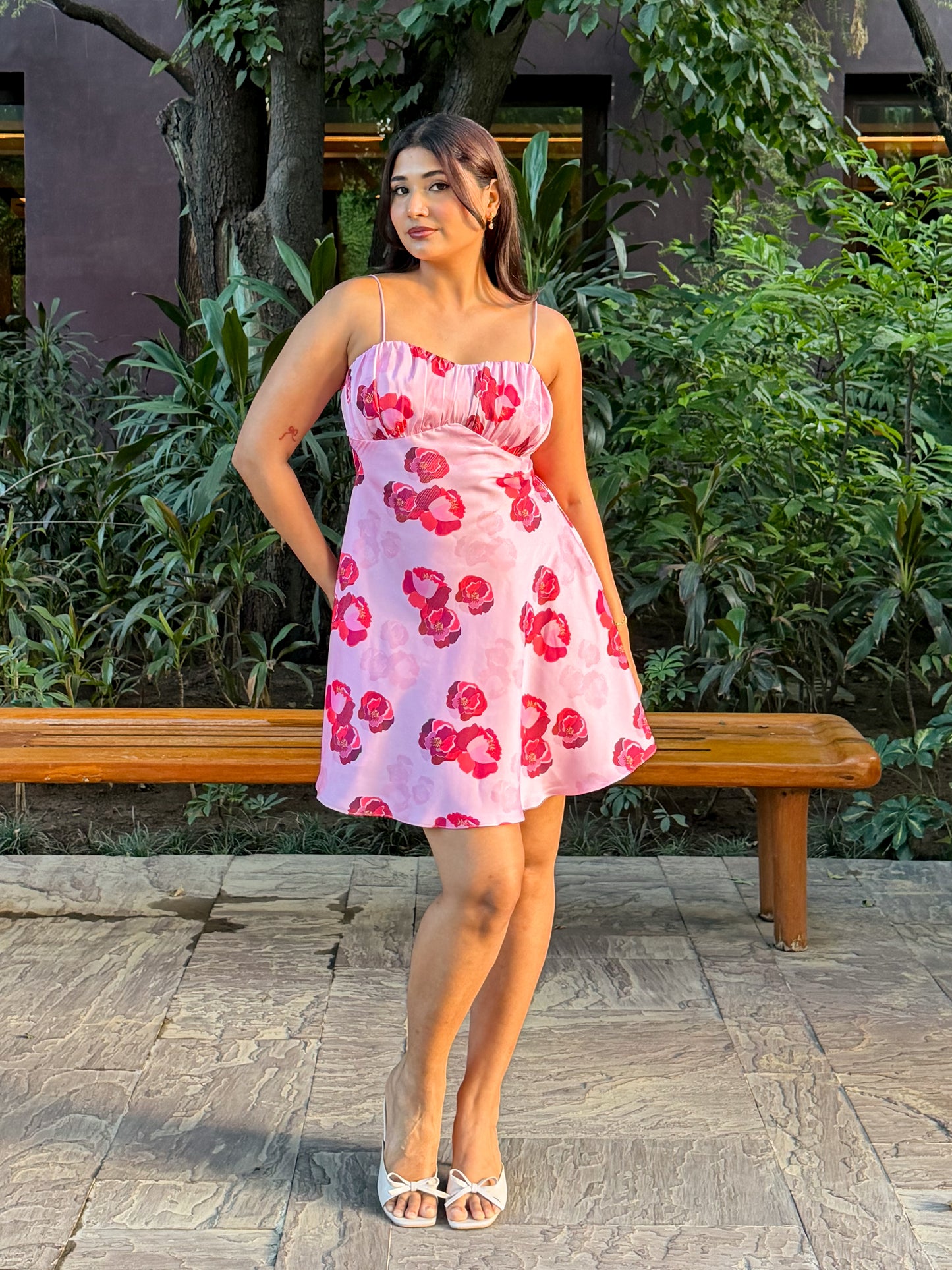 Bloom Satin Dress