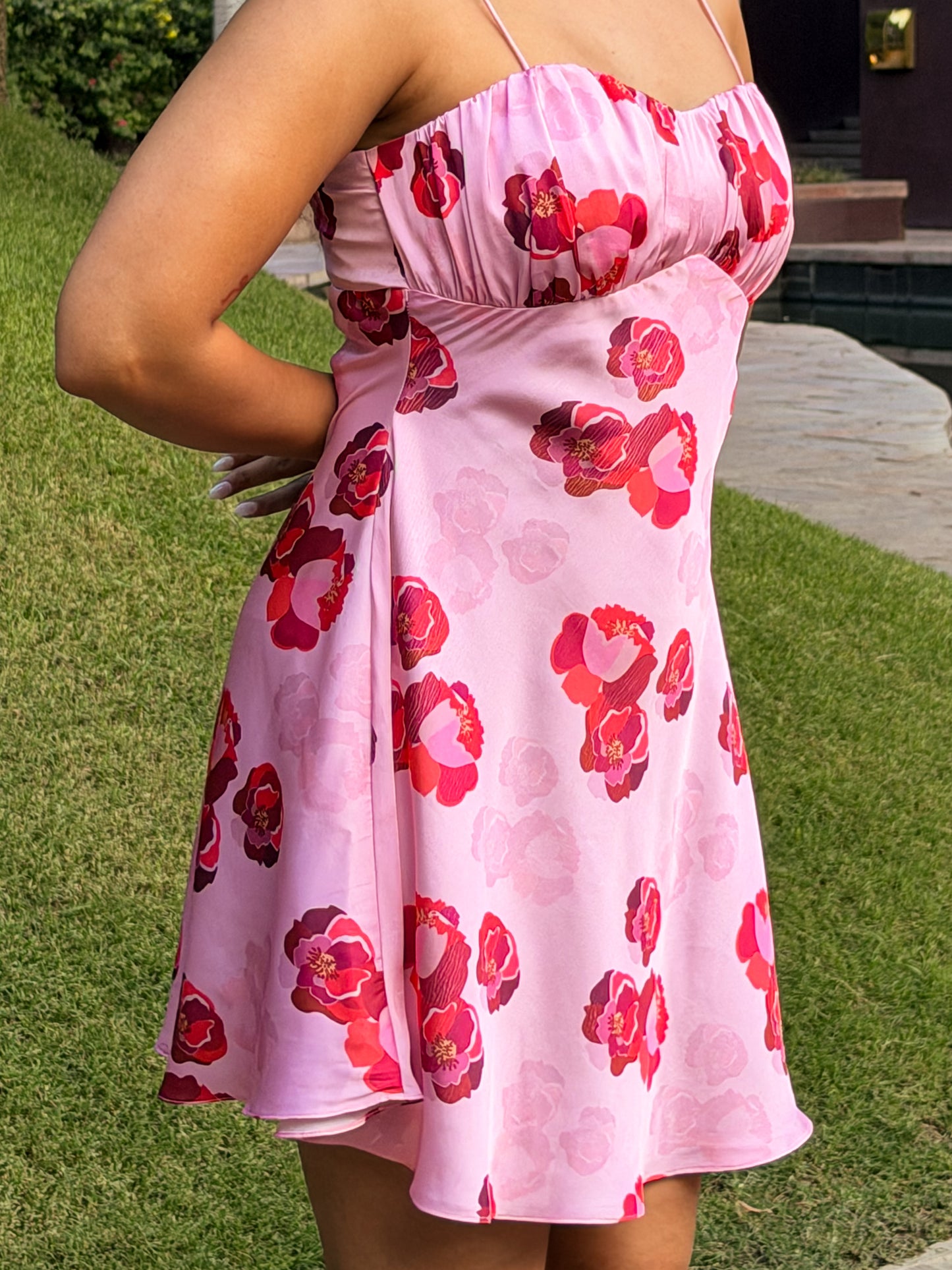 Bloom Satin Dress