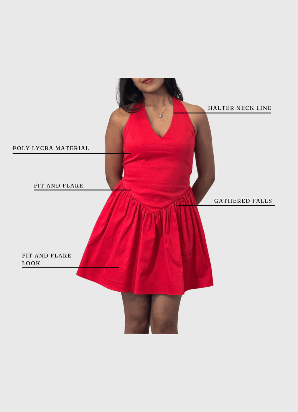 Lara Halter Dress (Clearance Sale)