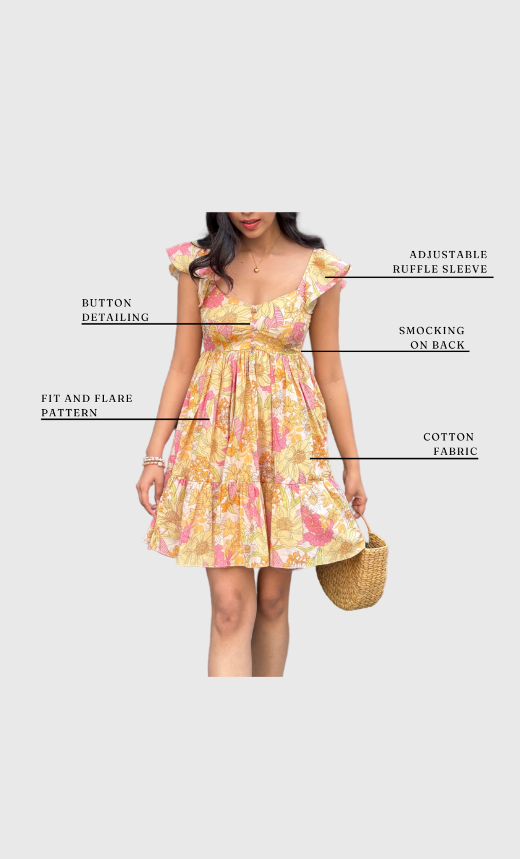 Marigold Ruffle Dress