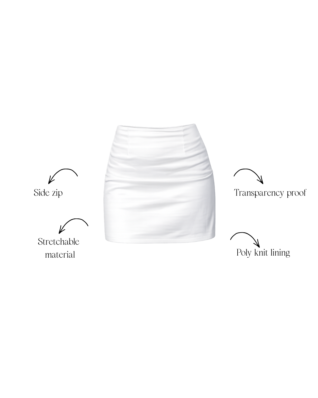 Solid White Skirt