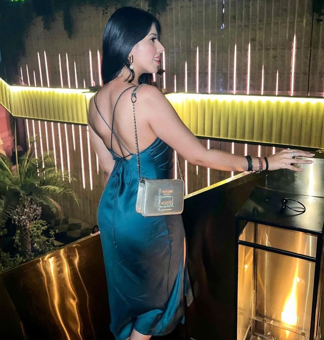 Sating Long backless dress with side slit Lazo Store Sating Long backless dress with side slit Lazo Store