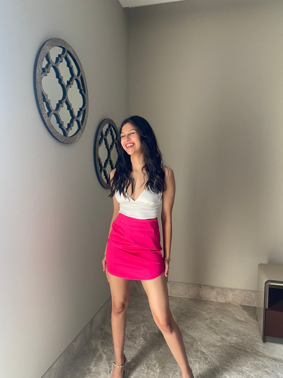 Solid Pink Skirt